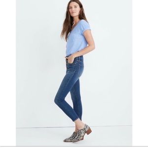 MADEWELL 9” High-Rise Skinny Jeans : Button-Front Edition SZ 27.